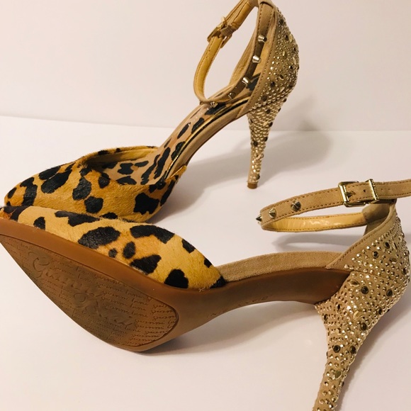 Gianni Bini leopard bundle of heels and wedges - Picture 4 of 6